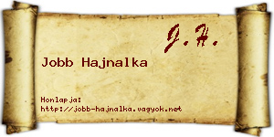 Jobb Hajnalka névjegykártya